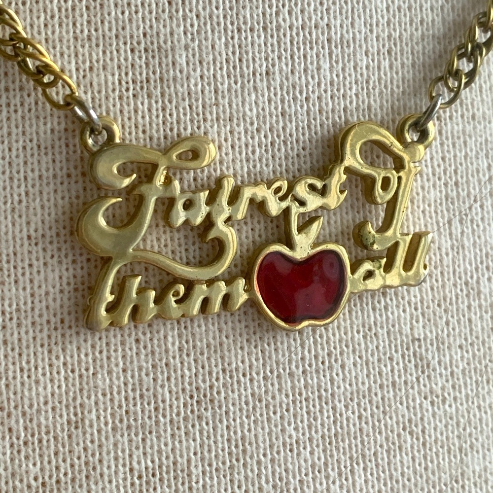 Kidada Jones Disney Couture Snow White “Fairest of them All”  Gold Necklace